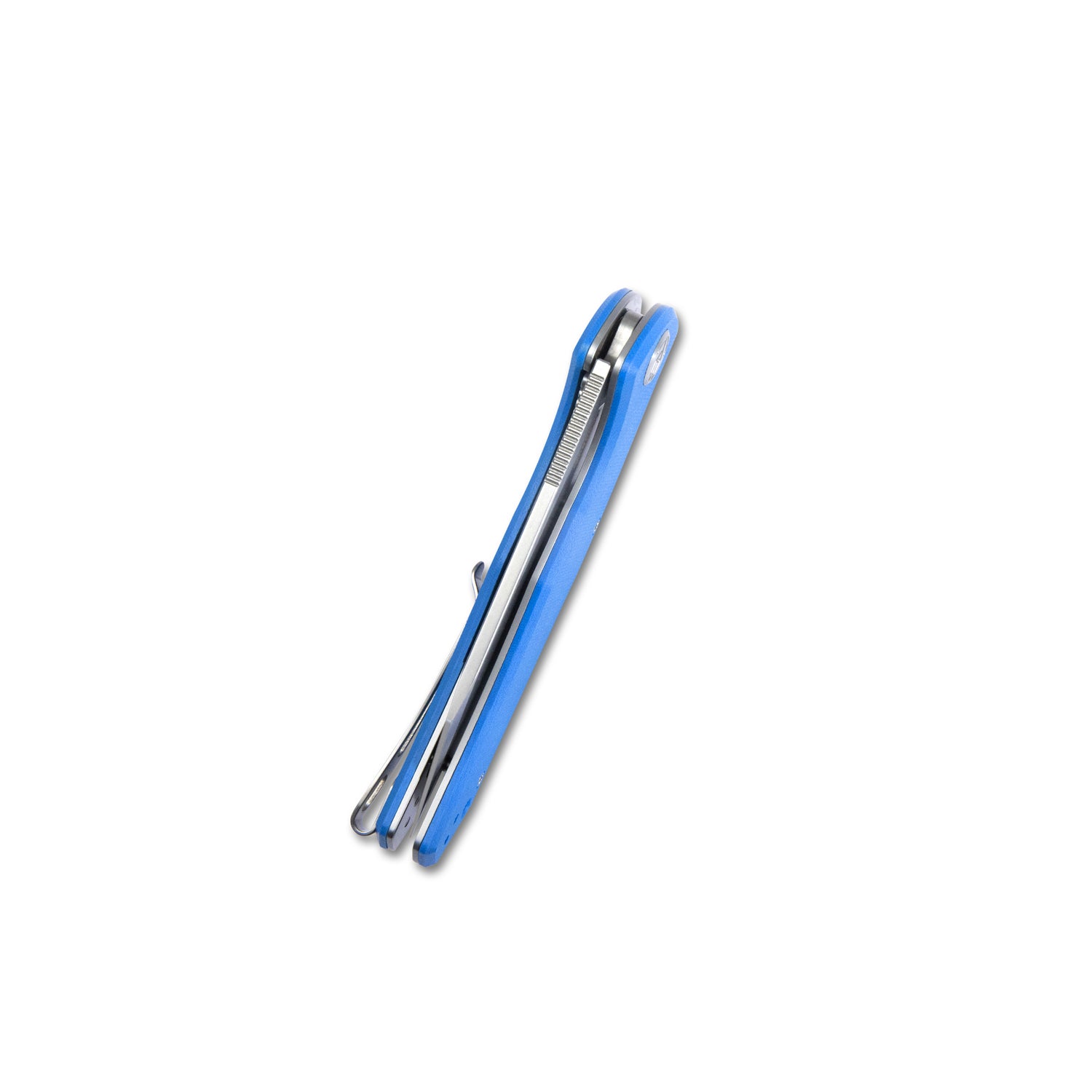 Kubey Flash Liner Lock Flipper Klappmesser Blauer G10-Griff 3,82" Perlengestrahltes AUS-10 KU158H