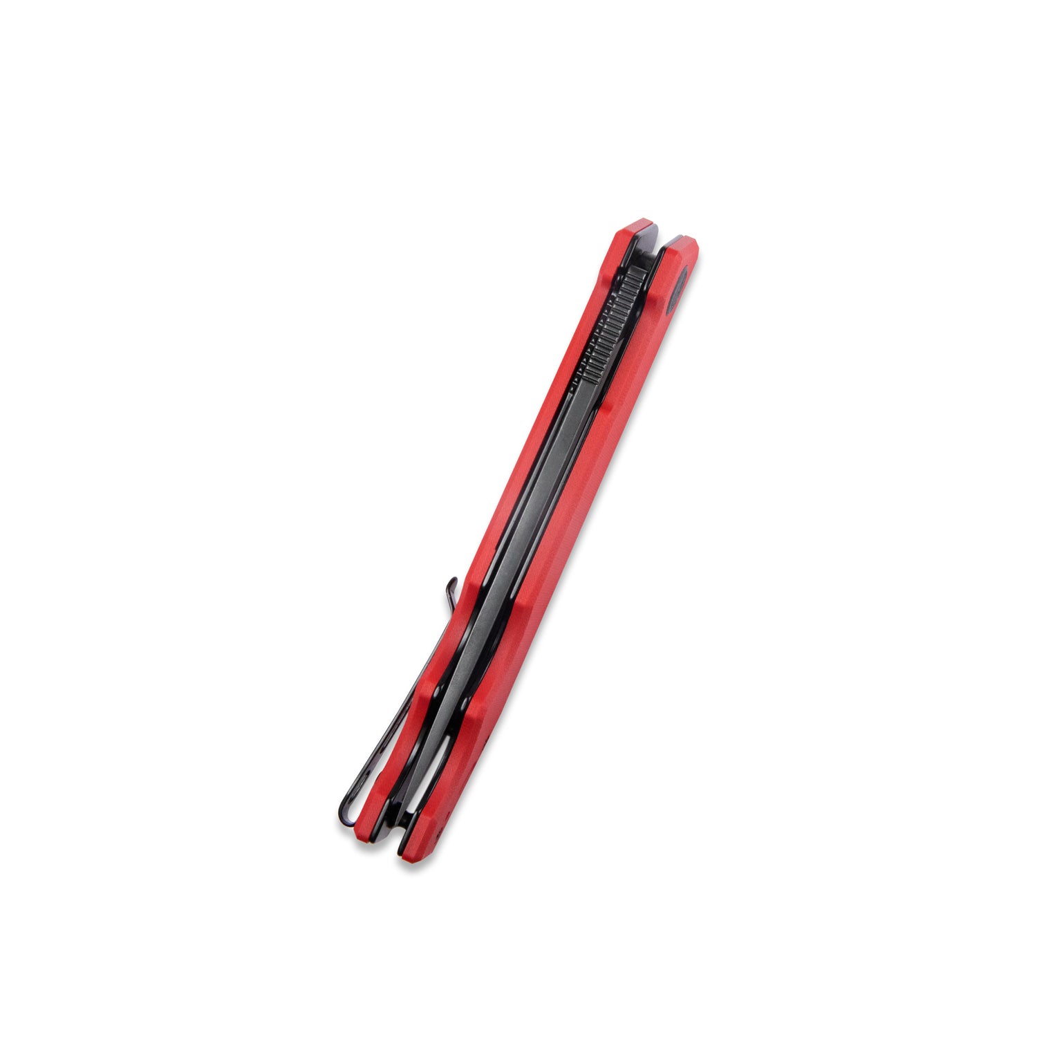 Kubey Pylades Liner Lock Flipper Folding Knife Red G10 Handle 4.65" Blackwash AUS-10 KU253B