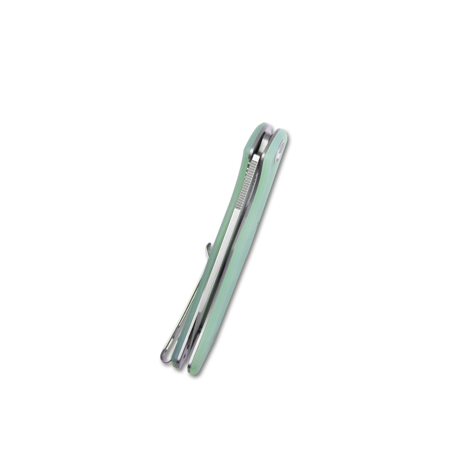 Kubey Flash Liner Lock Flipper Klappmesser Jade G10 Griff 3,82" Perlengestrahltes AUS-10 KU158I