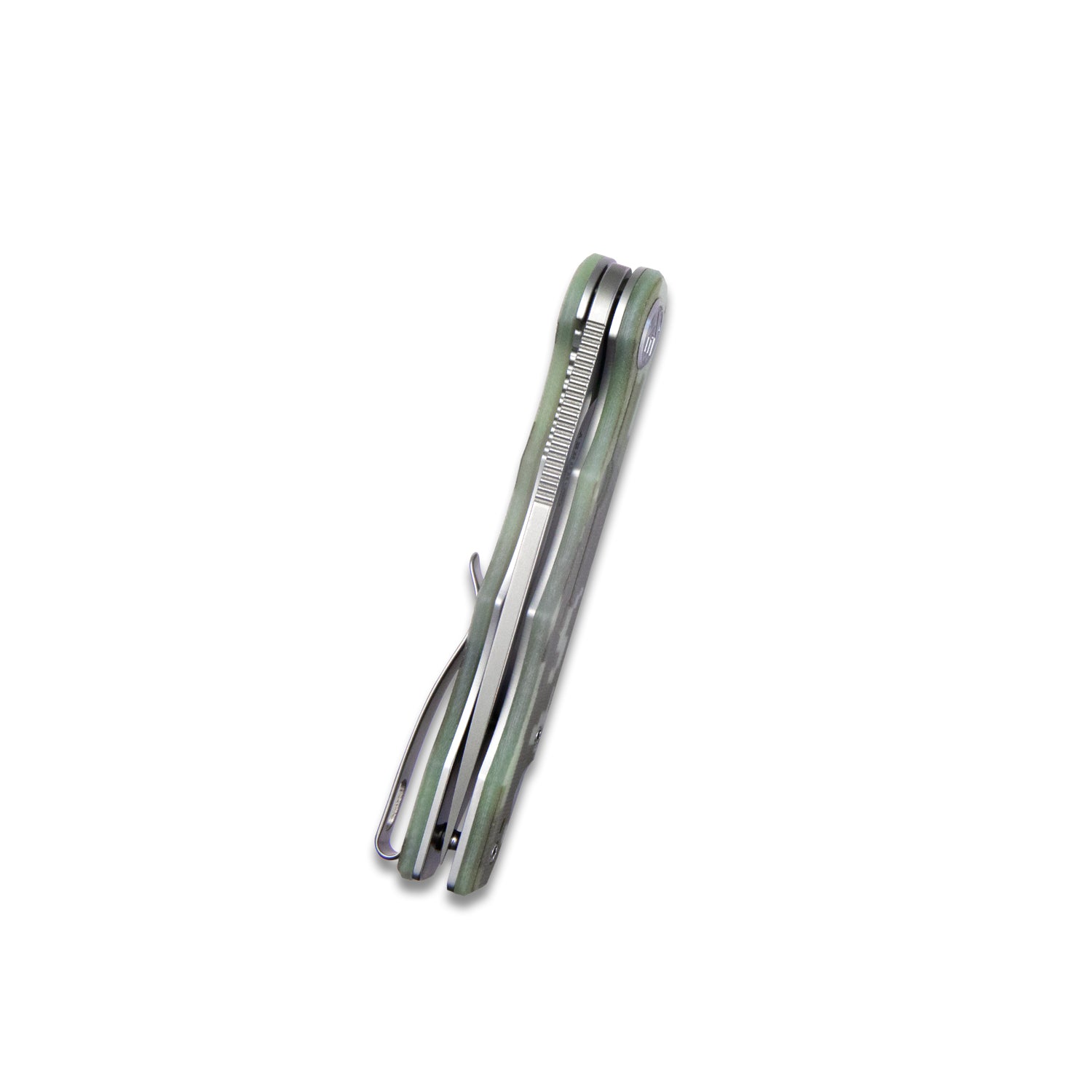 Kubey Mizo Liner Lock Flipper Folding Knife Camo G10 Handle 3.15" Bead Blast AUS-10 KU312E