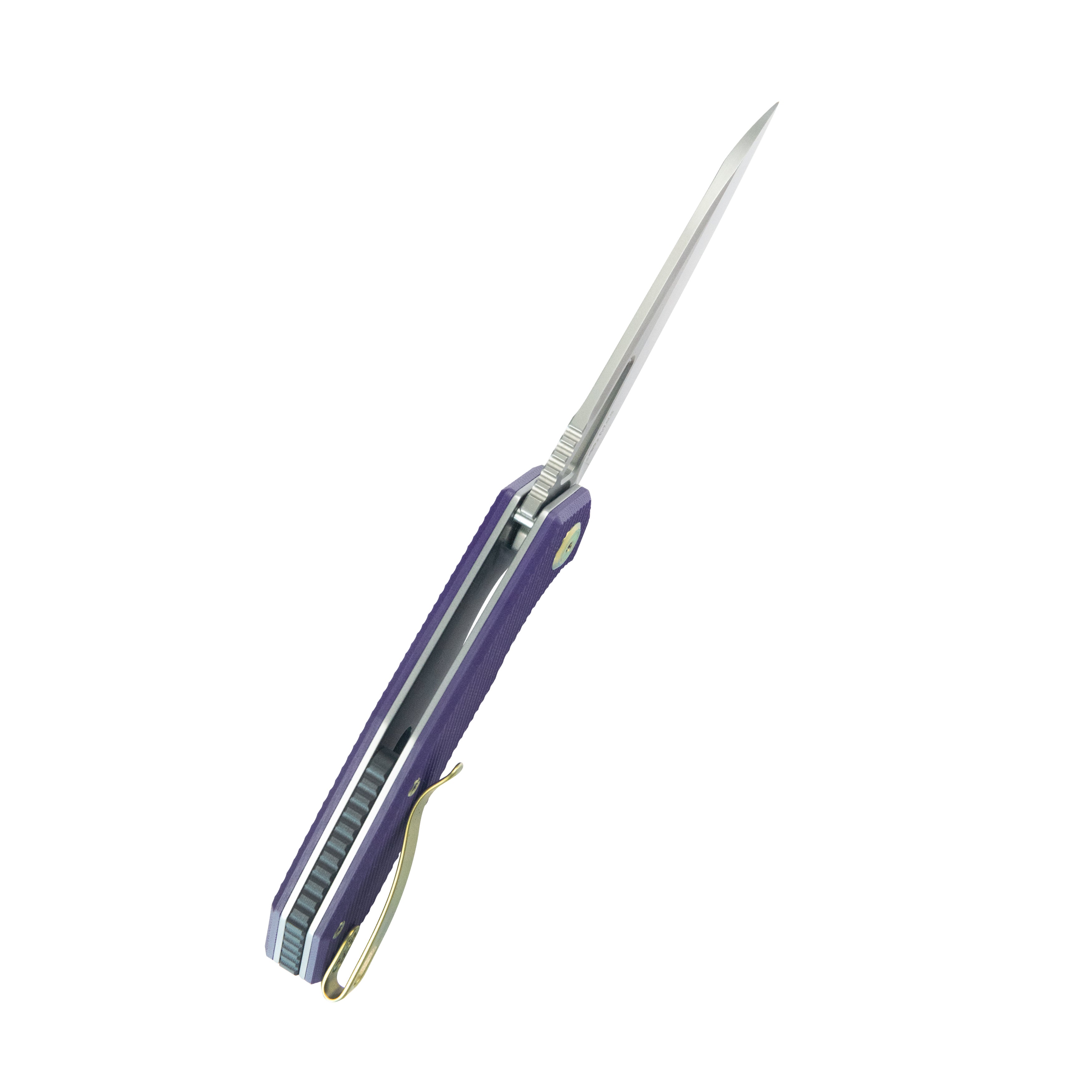 Kubey Vagrant Liner Lock Folding Knife Purple G10 Handle 3.1" Sandblast M390 KB291S