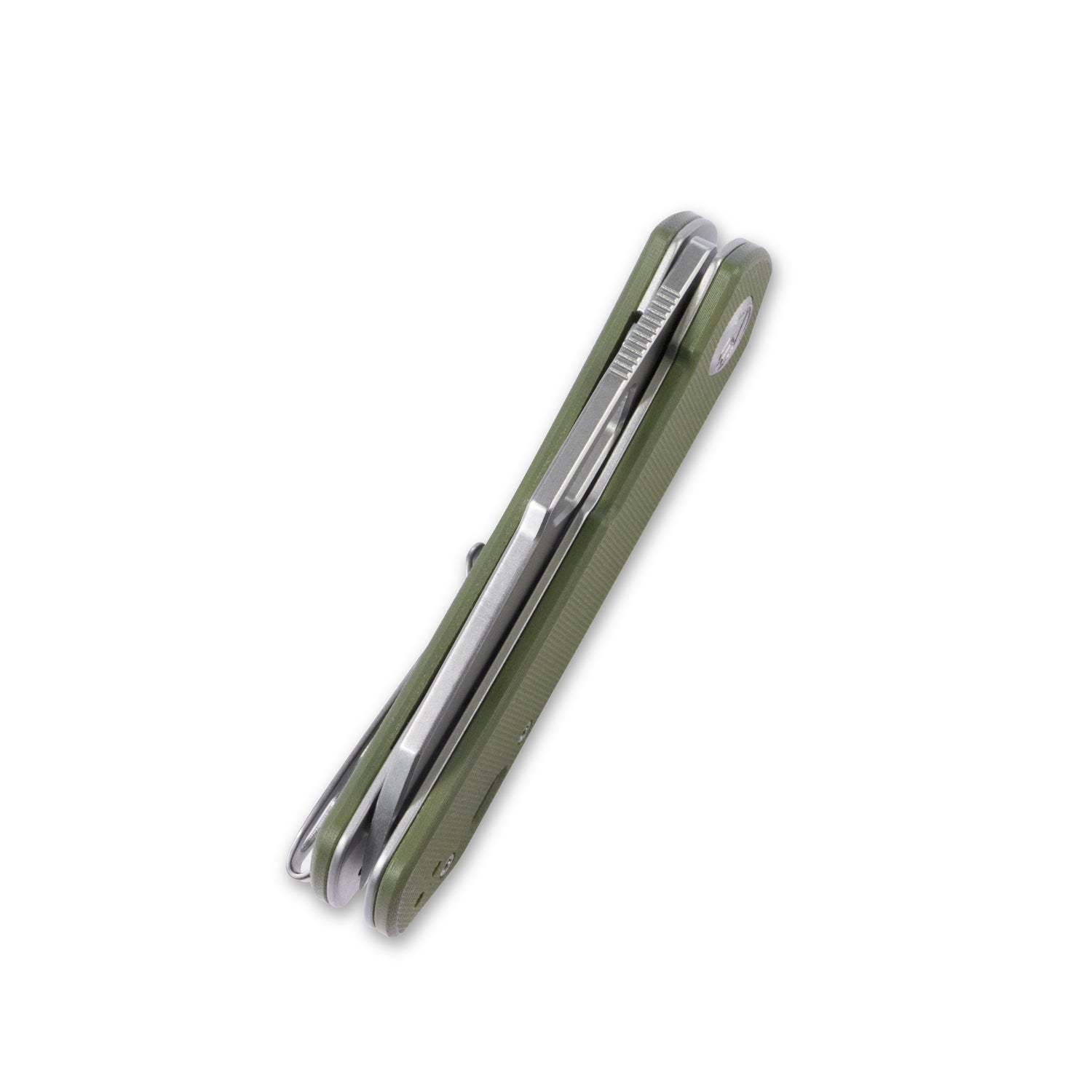 Kubey Duroc Liner Lock Flipper Folding Knife Olive G10 Handle 2.91" Bead Blasted D2 KU332B