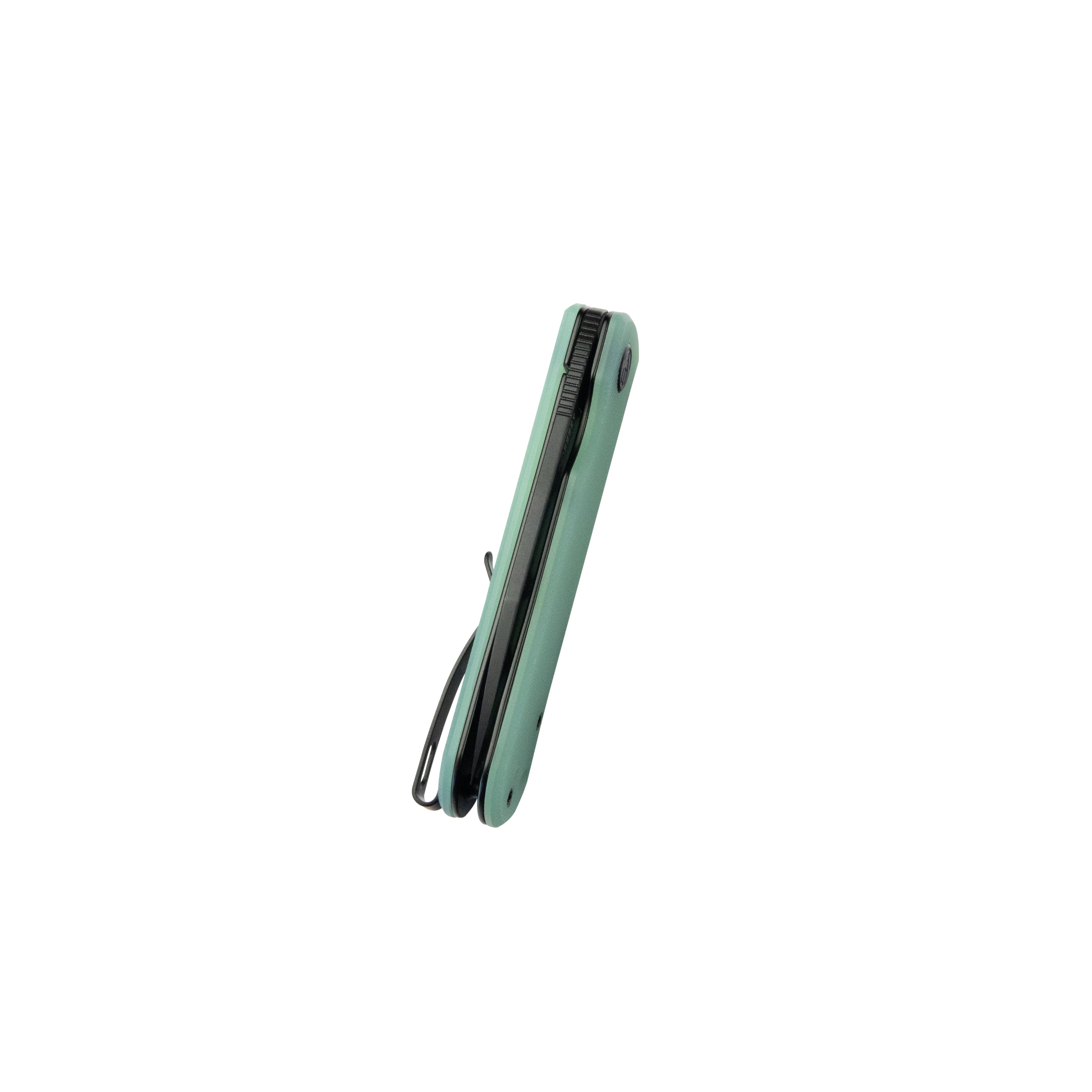 Kubey NEO Outdoor Folding Pocket Knife Jade G10 Handle 3.43" Blackwash AUS-10 KU371D