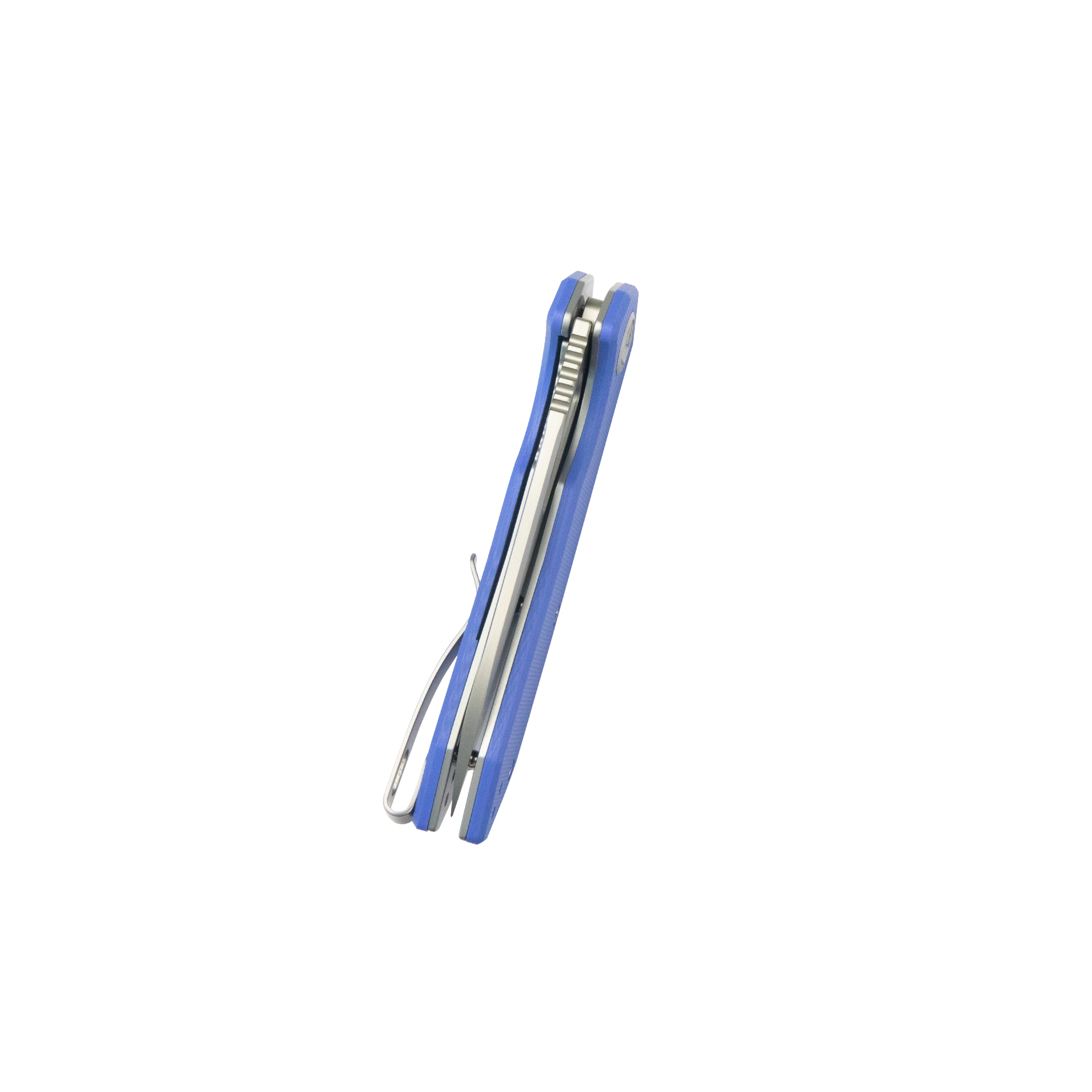 Kubey Vagrant Liner Lock Folding Knife Blue G10 Handle 3.1" Sandblast 14C28N KU291P